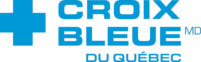 Logo officiel de Croix Bleue du Québec, fournisseur d’assurances santé et voyage.
